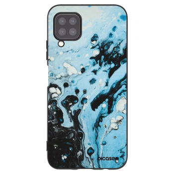 Picasee silikonowe czarne etui na Huawei P40 Lite - Organic blue