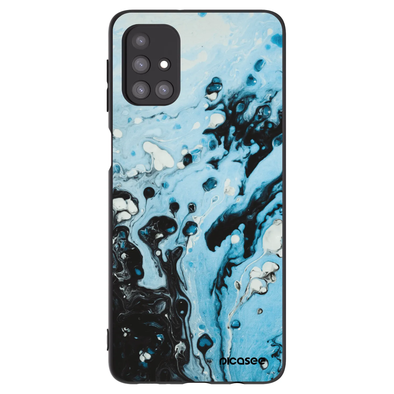Picasee silikonowe czarne etui na Samsung Galaxy M31s - Organic blue