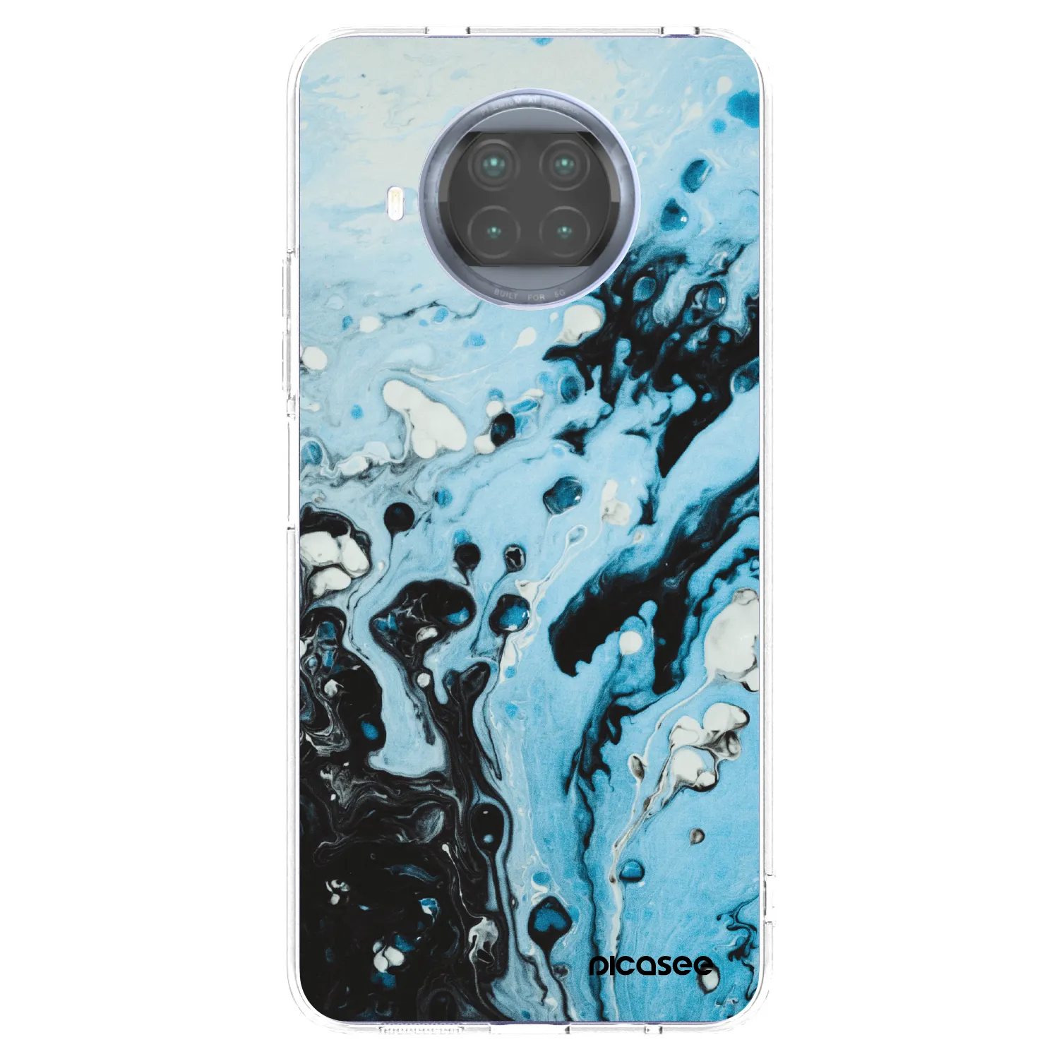 Picasee silikonowe przeźroczyste etui na Xiaomi Mi 10T Lite - Organic blue