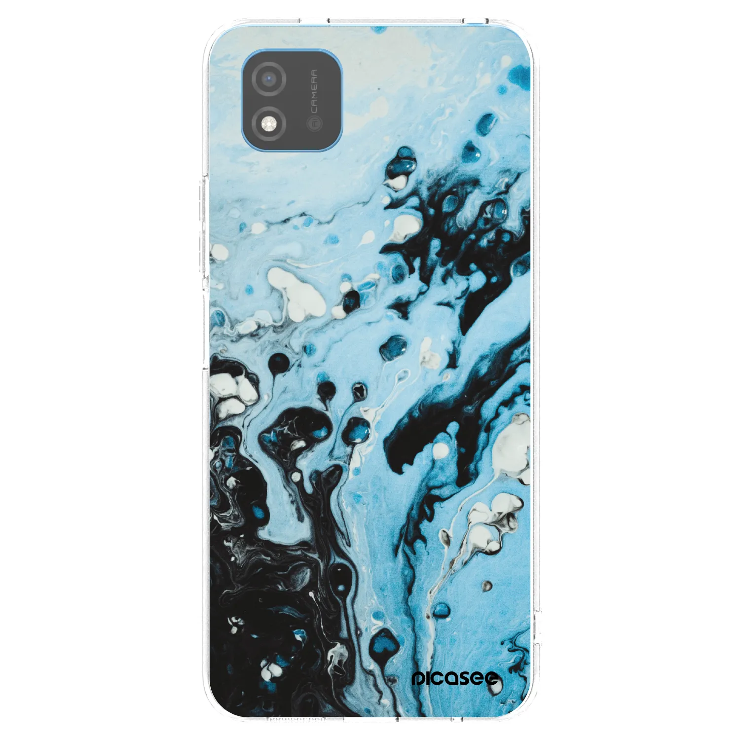 Picasee silikonowe przeźroczyste etui na Realme C11 (2021) - Organic blue