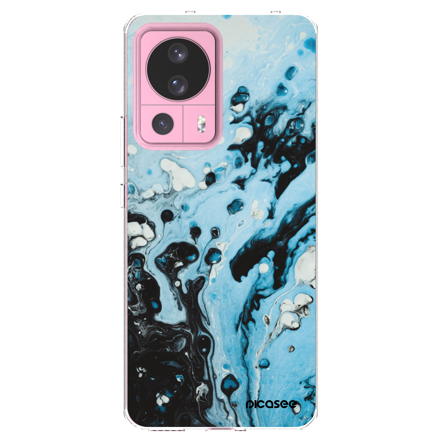 Picasee silikonowe przeźroczyste etui na Xiaomi 13 Lite - Organic blue