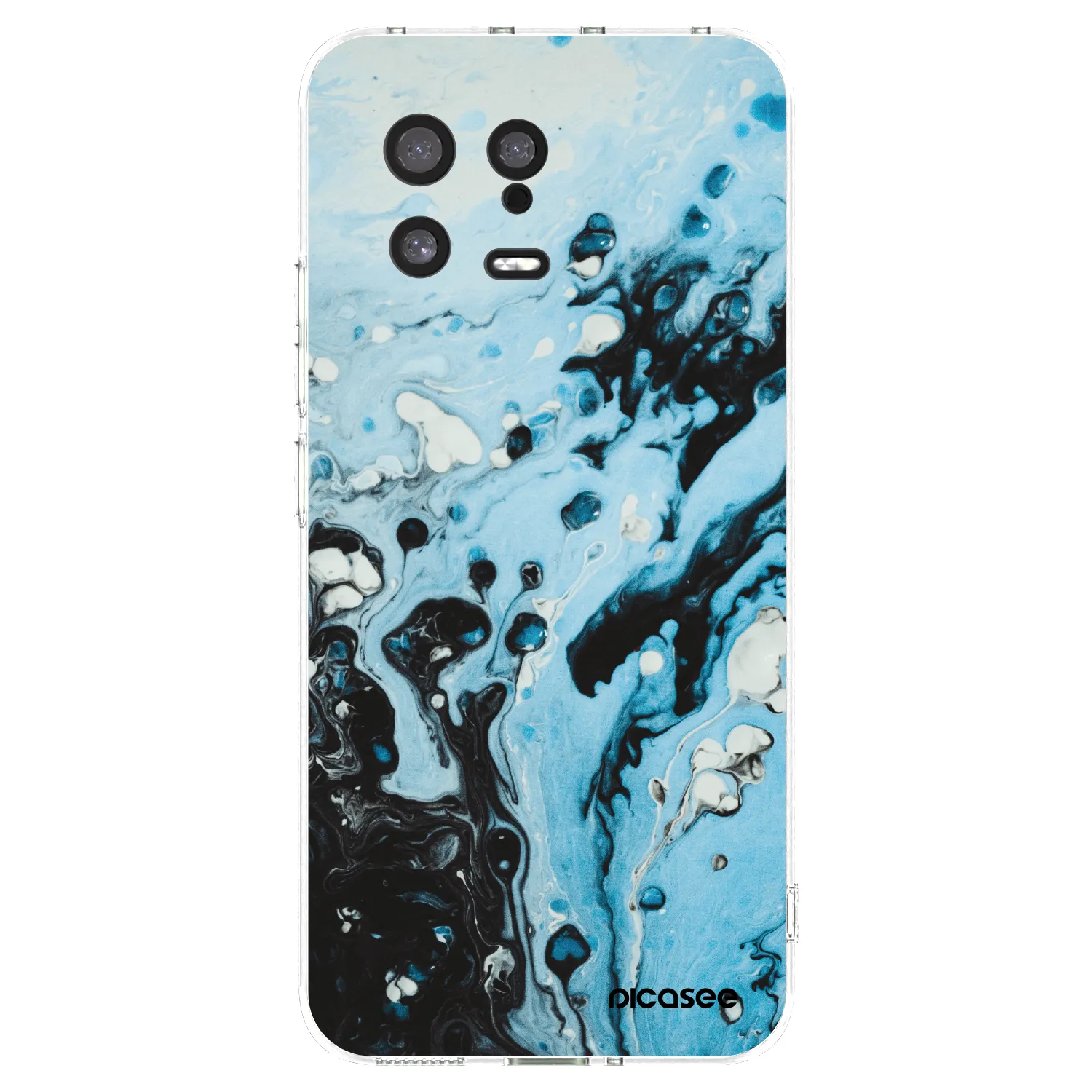 Picasee silikonowe przeźroczyste etui na Xiaomi 13 - Organic blue