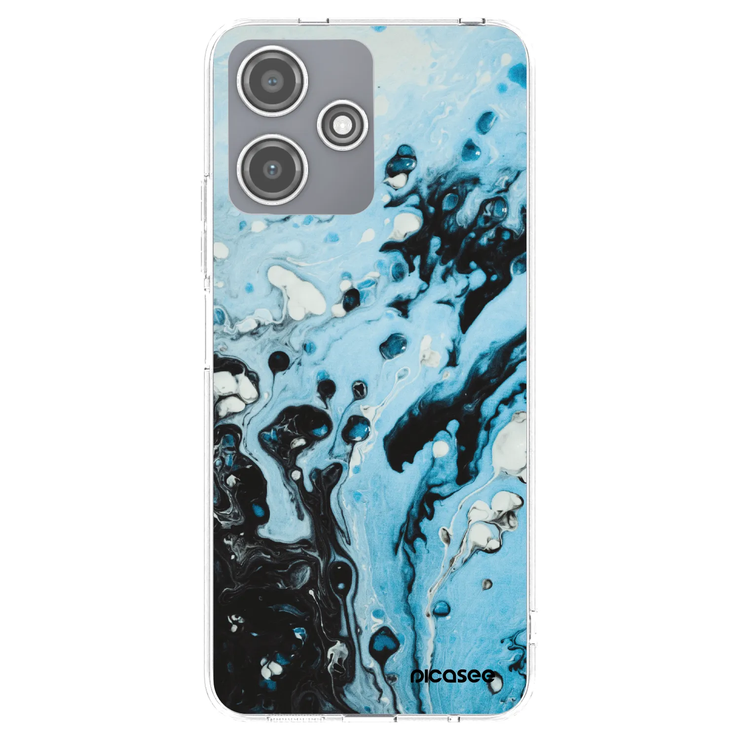 Picasee silikonowe przeźroczyste etui na Xiaomi Redmi 12 5G - Organic blue