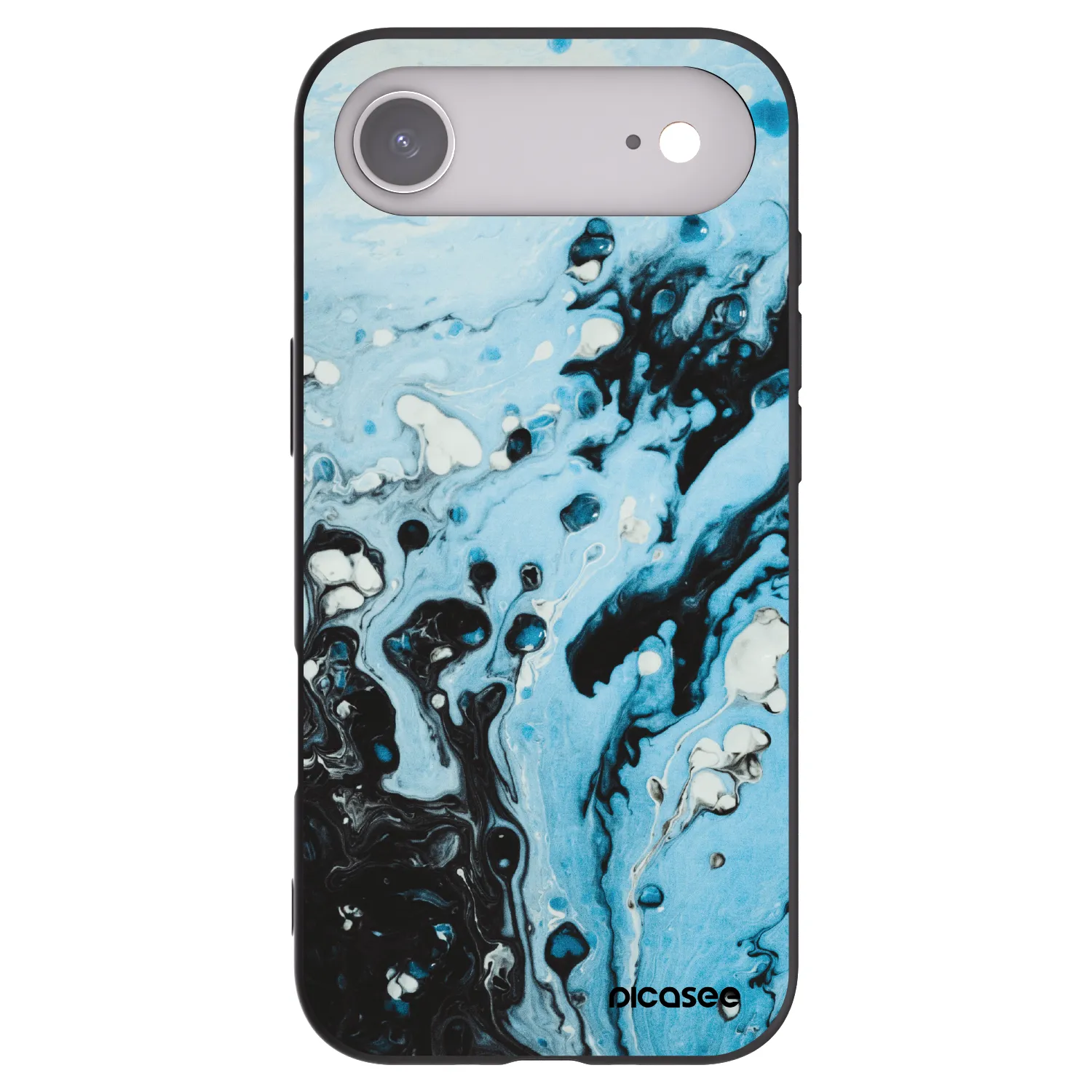 Picasee silikonowe czarne etui na Apple iPhone Air - Organic blue