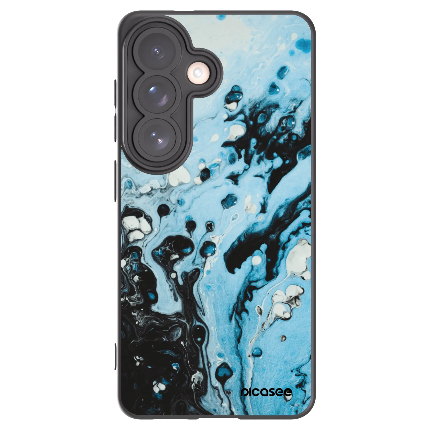 Picasee silikonowe czarne etui na Samsung Galaxy S26 - Organic blue