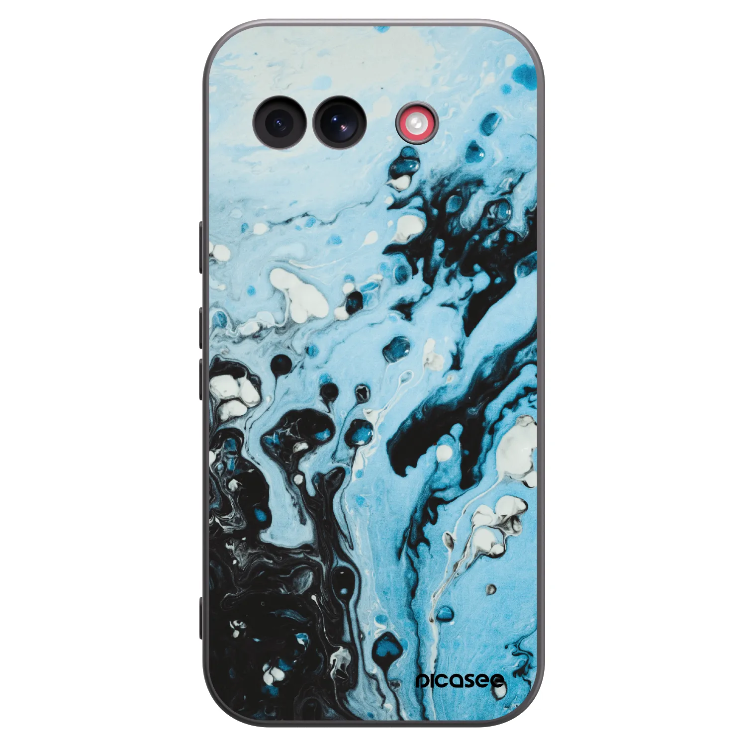 Picasee silikonowe czarne etui na Google Pixel 10a - Organic blue