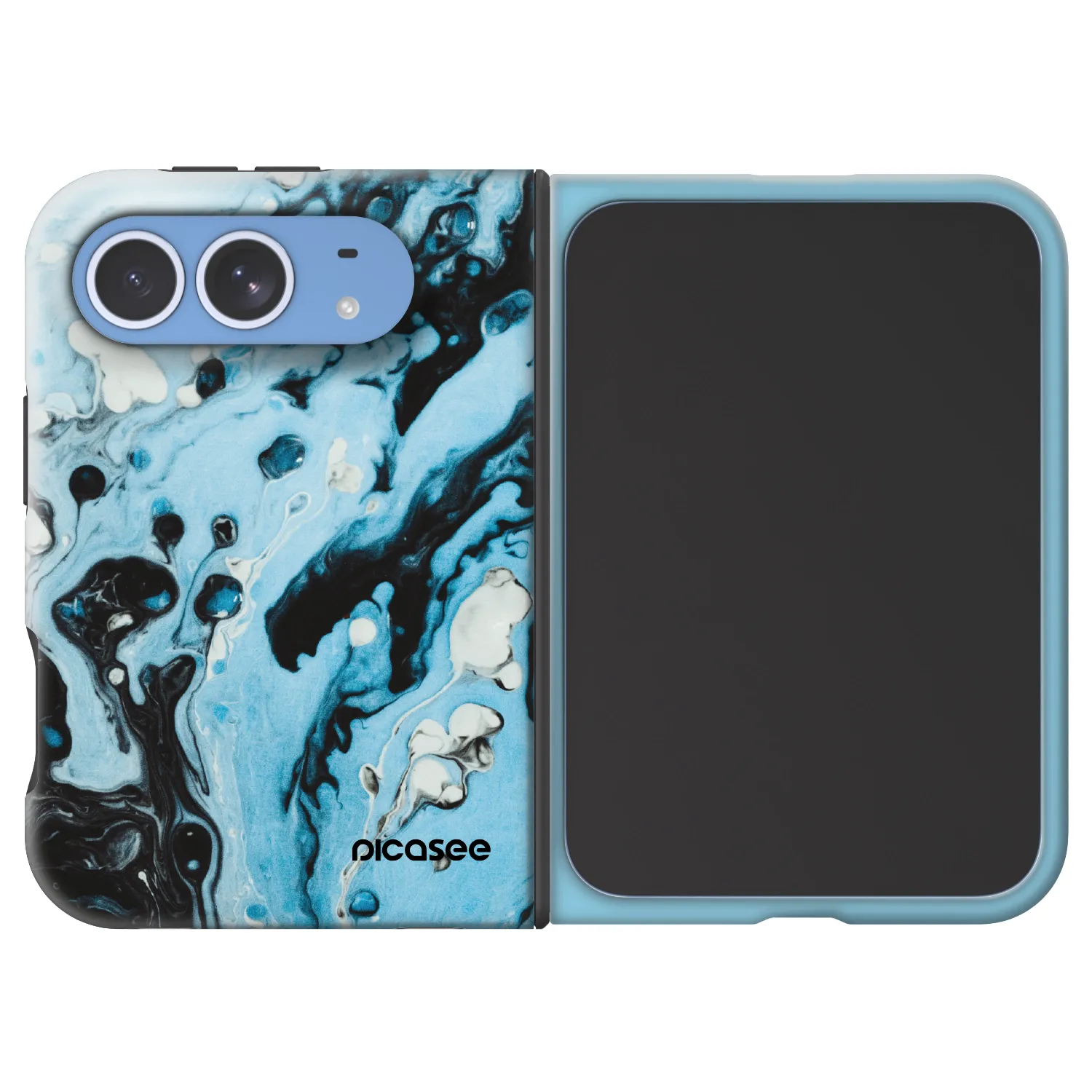 Picasee Fashion Case MagSafe na Apple iPhone Duo - Organic blue