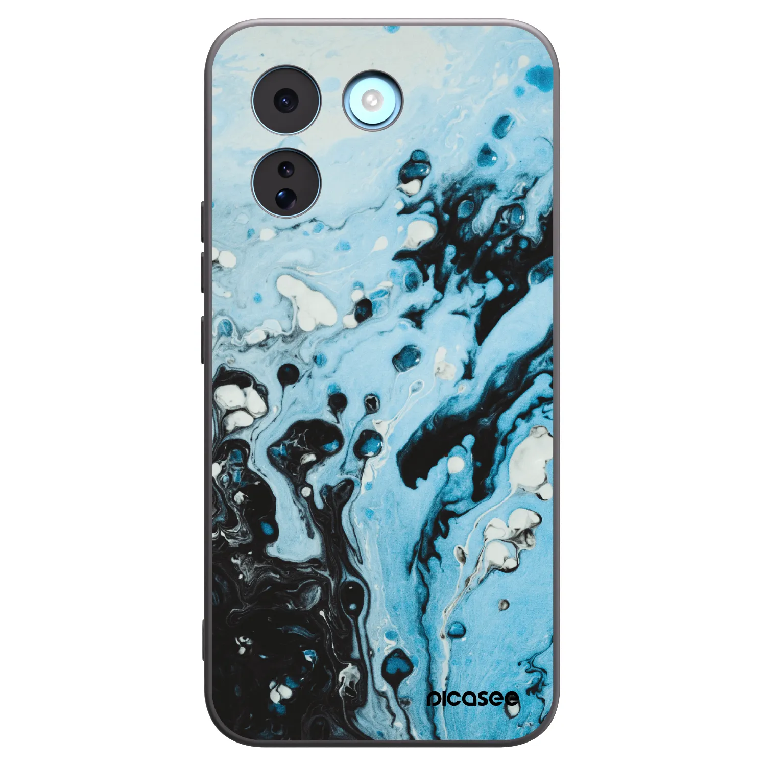 Picasee silikonowe czarne etui na Xiaomi Redmi Note 17 Pro MAX 5G - Organic blue