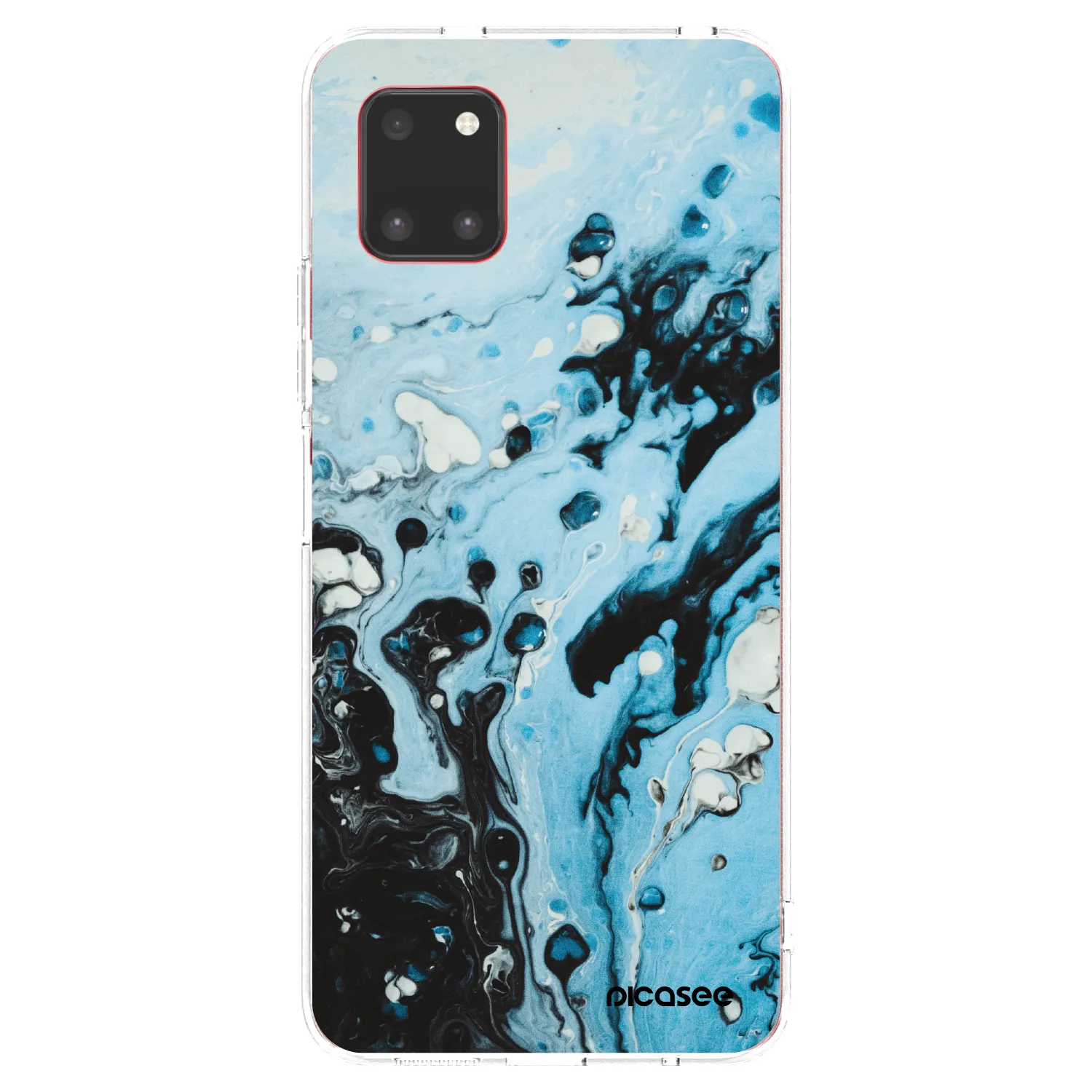 Picasee silikonowe przeźroczyste etui na Samsung Galaxy Note 10 Lite N770F - Organic blue