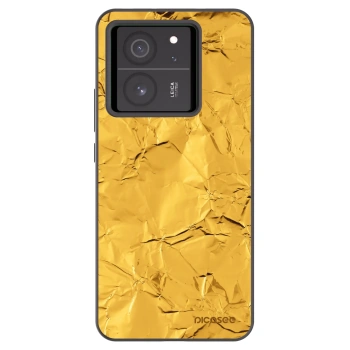 Picasee silikonowe czarne etui na Xiaomi 13T - Gold