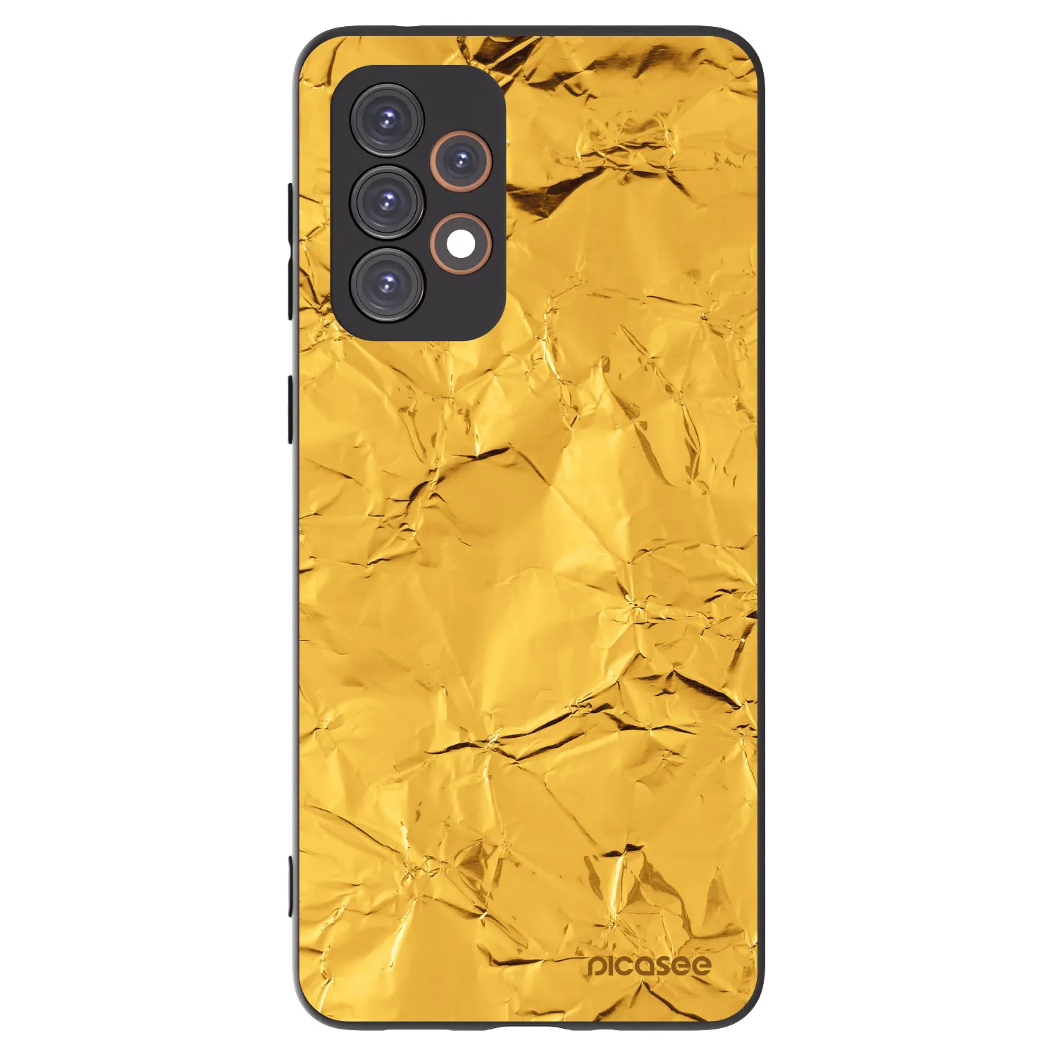 Picasee silikonowe czarne etui na Samsung Galaxy A33 5G A336 - Gold