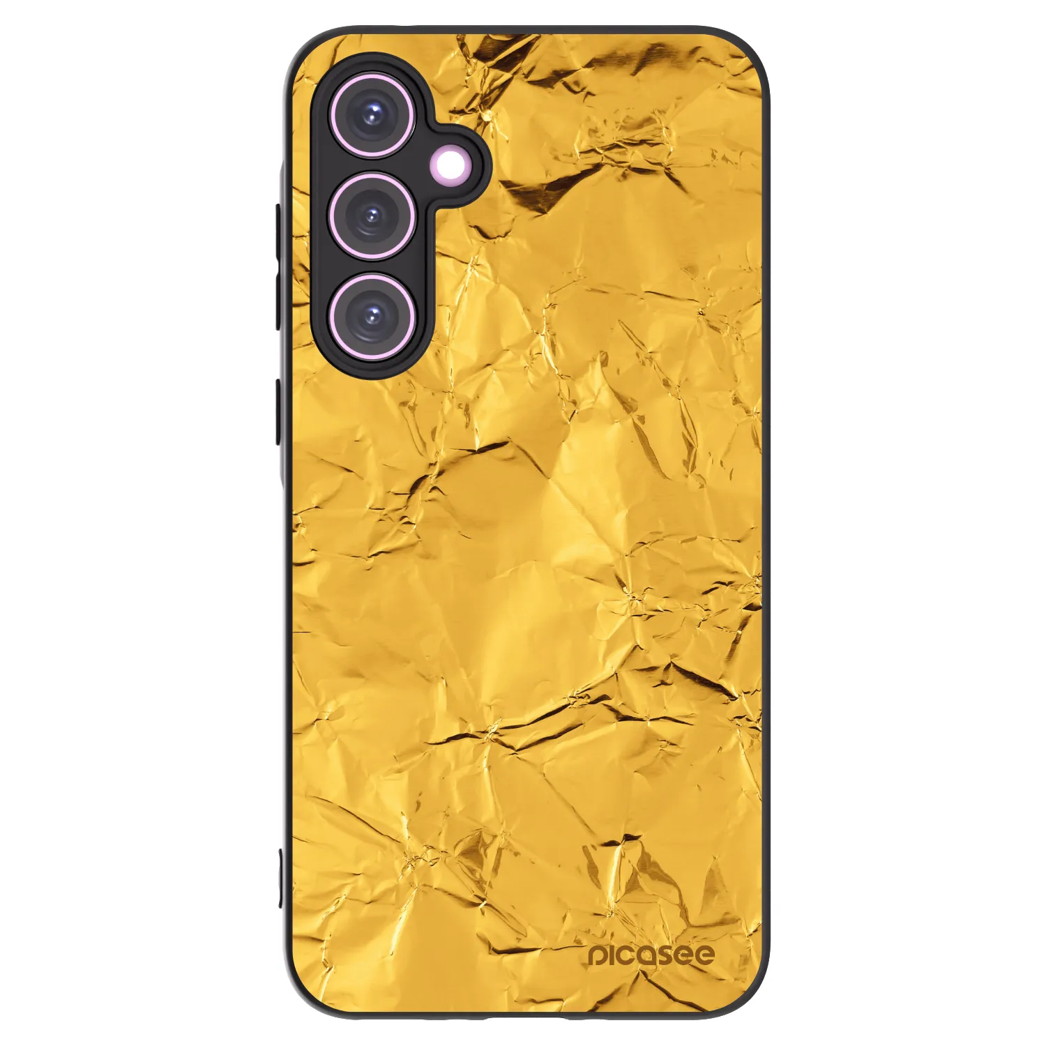 Picasee silikonowe czarne etui na Samsung Galaxy A35 5G A356B - Gold
