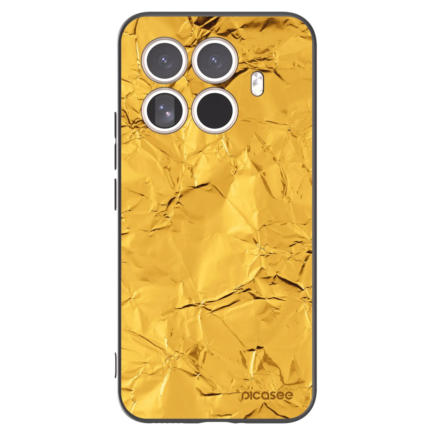 Picasee silikonowe czarne etui na Xiaomi 15T Pro - Gold