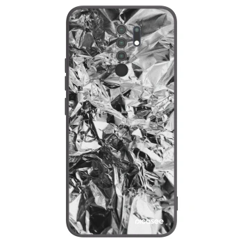 Picasee silikonowe czarne etui na Xiaomi Redmi 9 - Chrome
