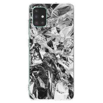 Picasee silikonowe przeźroczyste etui na Samsung Galaxy M51 M515F - Chrome