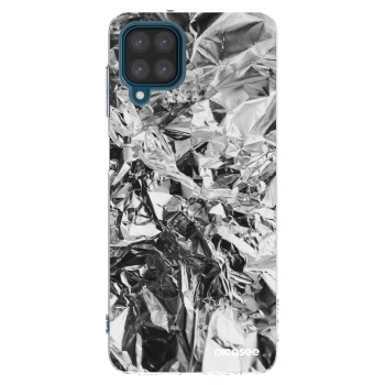 Picasee silikonowe przeźroczyste etui na Samsung Galaxy A12 A125F - Chrome