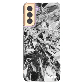 Picasee silikonowe przeźroczyste etui na Samsung Galaxy S21+ 5G G996F - Chrome
