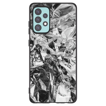 Picasee silikonowe czarne etui na Samsung Galaxy A72 A725F - Chrome