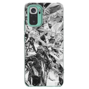 Picasee silikonowe przeźroczyste etui na Xiaomi Redmi Note 10 Pro - Chrome