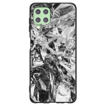 Picasee silikonowe czarne etui na Samsung Galaxy A22 A225F 4G - Chrome
