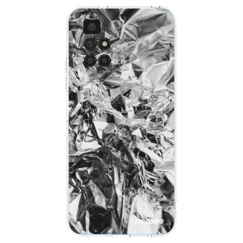Picasee silikonowe przeźroczyste etui na Xiaomi Redmi 10 - Chrome