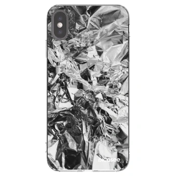 Picasee silikonowe przeźroczyste etui na Apple iPhone XS Max - Chrome