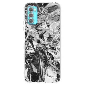 Picasee silikonowe przeźroczyste etui na Motorola Moto G60 - Chrome