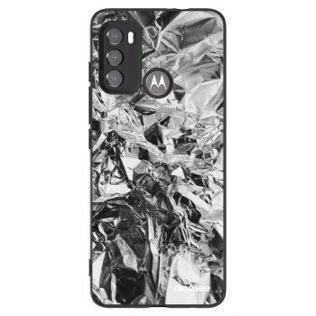 Picasee silikonowe czarne etui na Motorola Moto G60 - Chrome