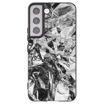Picasee silikonowe czarne etui na Samsung Galaxy S22 5G - Chrome