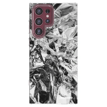 Picasee silikonowe przeźroczyste etui na Samsung Galaxy S22 Ultra 5G - Chrome