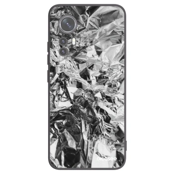 Picasee silikonowe czarne etui na Xiaomi 12 - Chrome