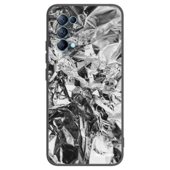 Picasee silikonowe czarne etui na OPPO Reno 5 5G - Chrome