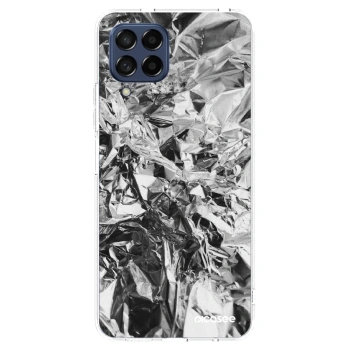 Picasee silikonowe przeźroczyste etui na Samsung Galaxy M53 5G - Chrome