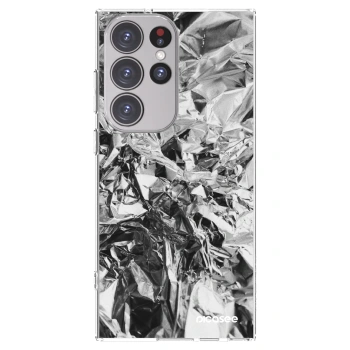 Picasee silikonowe przeźroczyste etui na Samsung Galaxy S23 Ultra 5G - Chrome