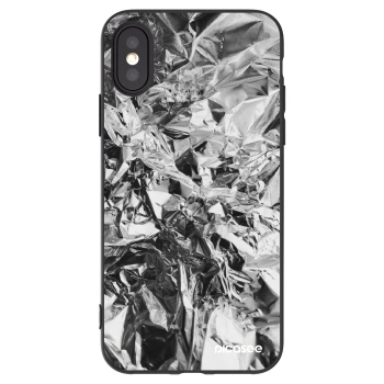 Picasee silikonowe czarne etui na Apple iPhone X/XS - Chrome