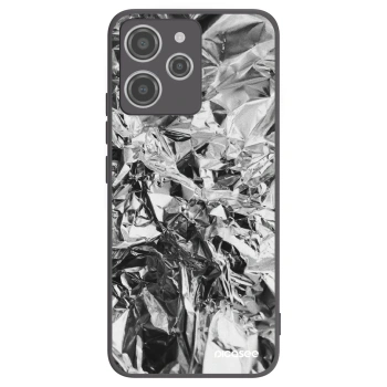 Picasee silikonowe czarne etui na Xiaomi Redmi 12 4G - Chrome