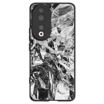 Picasee silikonowe czarne etui na Honor 90 5G - Chrome