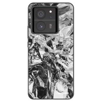 Picasee silikonowe czarne etui na Xiaomi 13T - Chrome