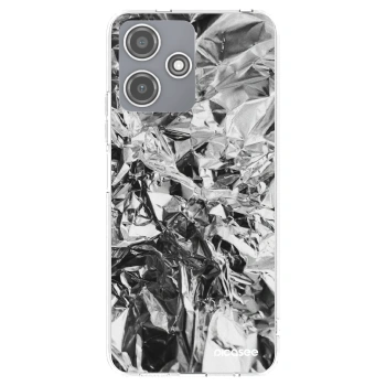 Picasee silikonowe przeźroczyste etui na Xiaomi Redmi 12 5G - Chrome