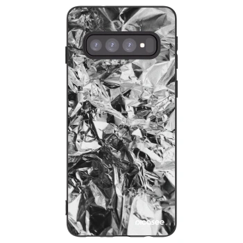 Picasee silikonowe czarne etui na Samsung Galaxy S10 G973 - Chrome