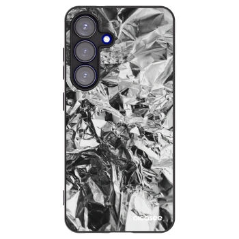 Picasee silikonowe czarne etui na Samsung Galaxy S25 5G - Chrome