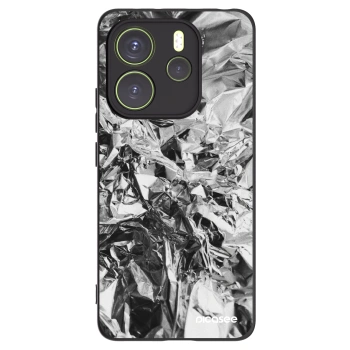 Picasee silikonowe czarne etui na Xiaomi Redmi Note 14 4G - Chrome