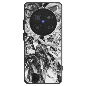 Picasee silikonowe czarne etui na Vivo X200 Pro - Chrome