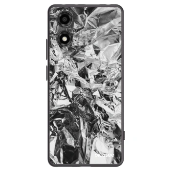 Picasee silikonowe czarne etui na Motorola Moto E14 - Chrome