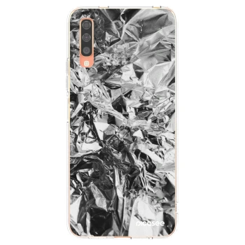 Picasee silikonowe przeźroczyste etui na Samsung Galaxy A70 A705F - Chrome