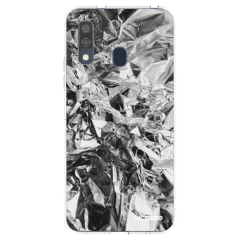 Picasee silikonowe przeźroczyste etui na Samsung Galaxy A40 A405F - Chrome