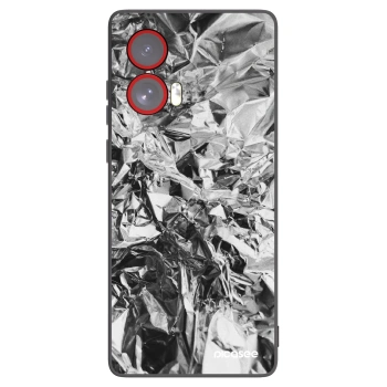 Picasee silikonowe czarne etui na Motorola Edge 50 Fusion - Chrome