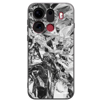 Picasee silikonowe czarne etui na OPPO Find X9 Pro - Chrome