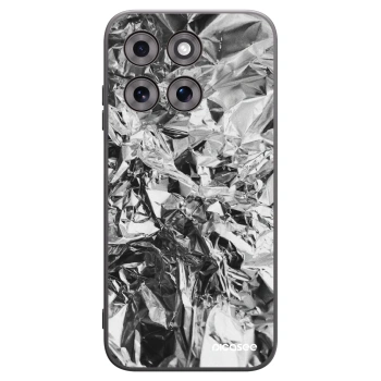 Picasee silikonowe czarne etui na Motorola Moto G77 - Chrome