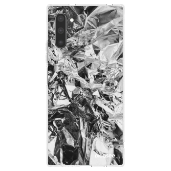 Picasee silikonowe przeźroczyste etui na Samsung Galaxy Note 10 N970F - Chrome